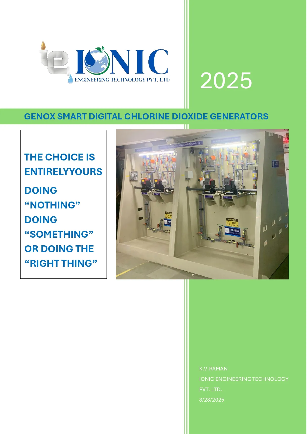 Chlorine Dioxide Generator Roadmap